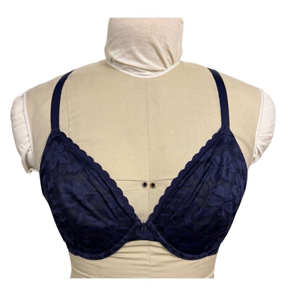 NWT Savage X Fenty Lavish Lace Deep Plunge Bra 34DDD